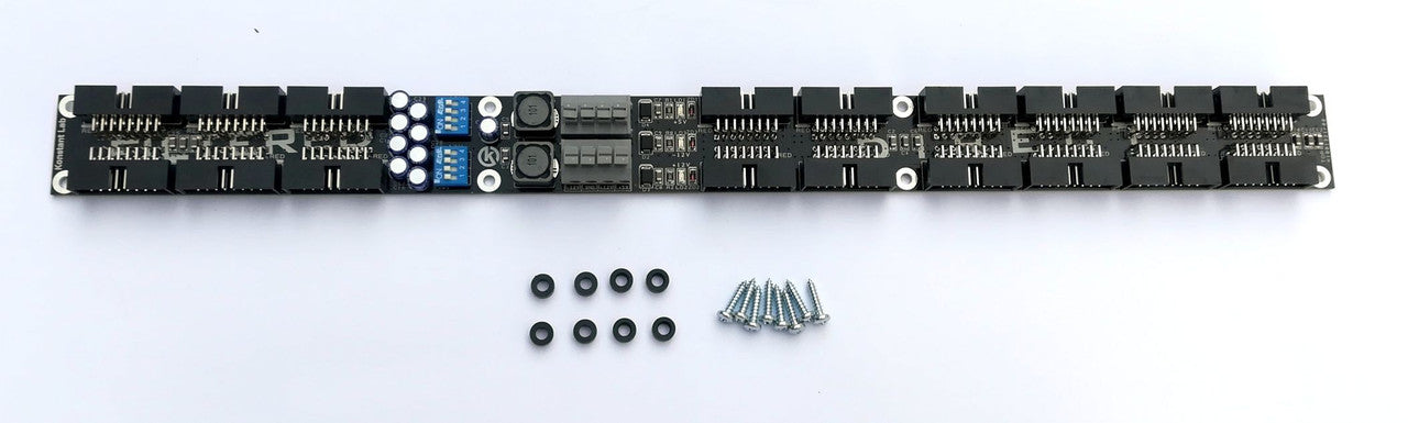 Konstant Lab Filtered Bus Board for Eurorack power distribution(angled)