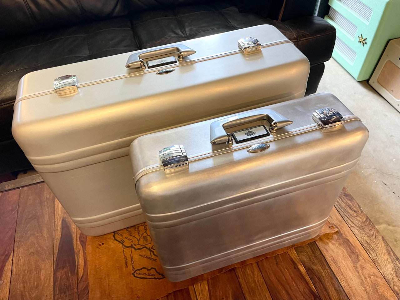 Buchla Tiptop 200t series with BPNYC ZERO Halliburton Eurorack Modular Travel Case 82hp 9U Streamlined