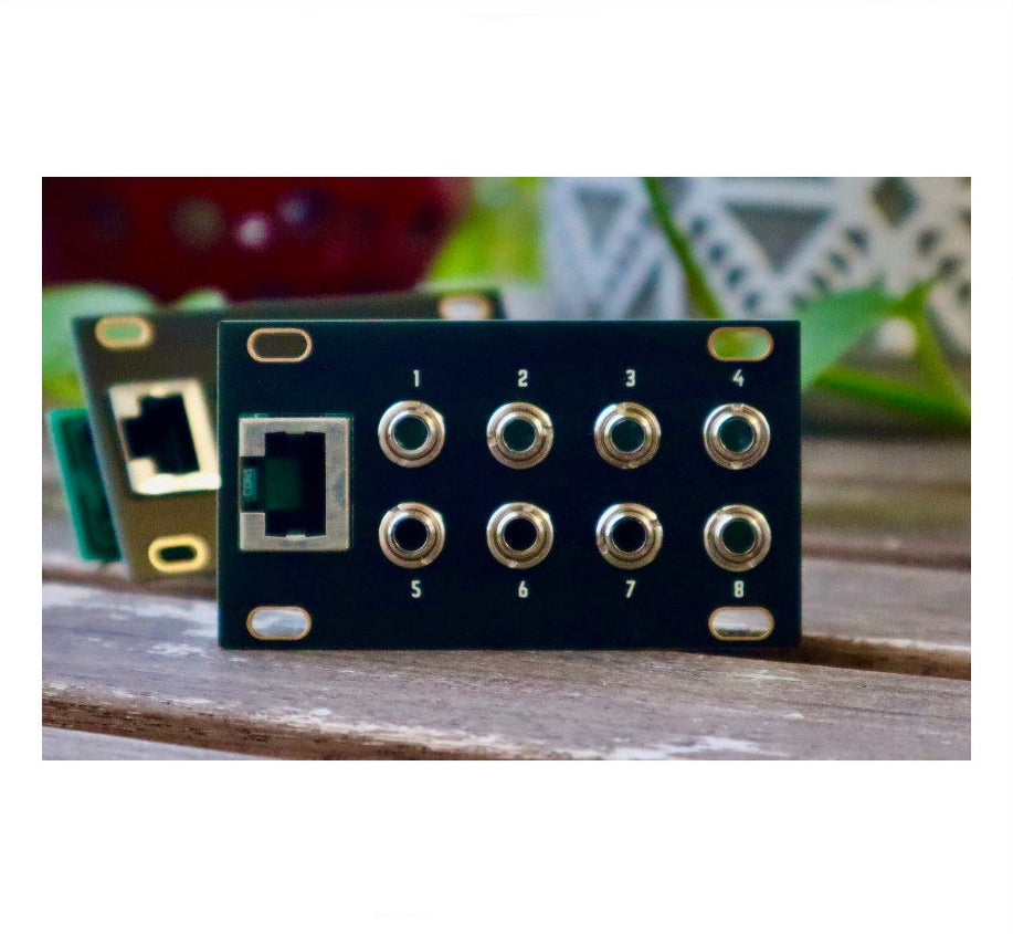Dusty Clouds OCTALINK 1U Alternative panel Matte Black / Gold
