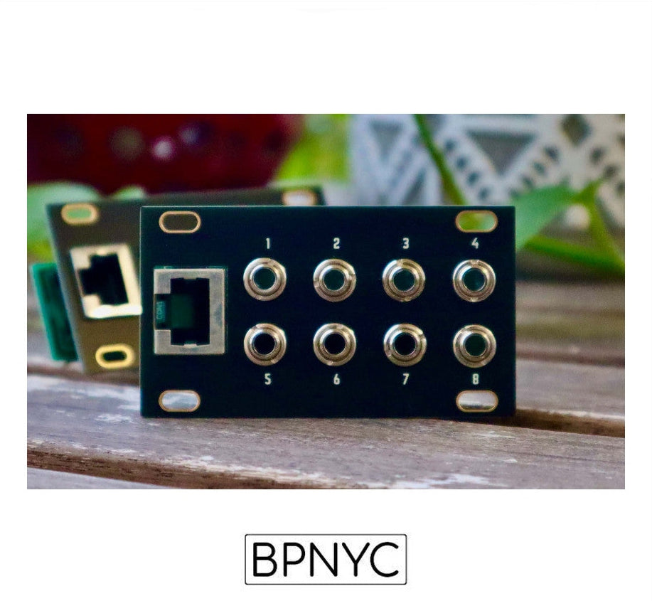 Dusty Clouds OCTALINK 1U Alternative panel Matte Black / Gold