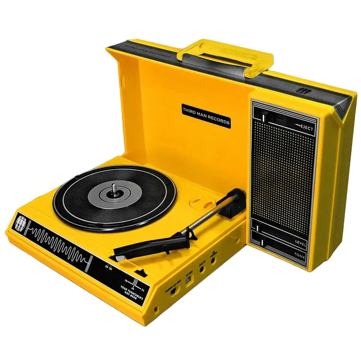 Third Man Records x Crosley Spinnerette Turntable Yellow CR6016A - MINT Open Box (Complete)