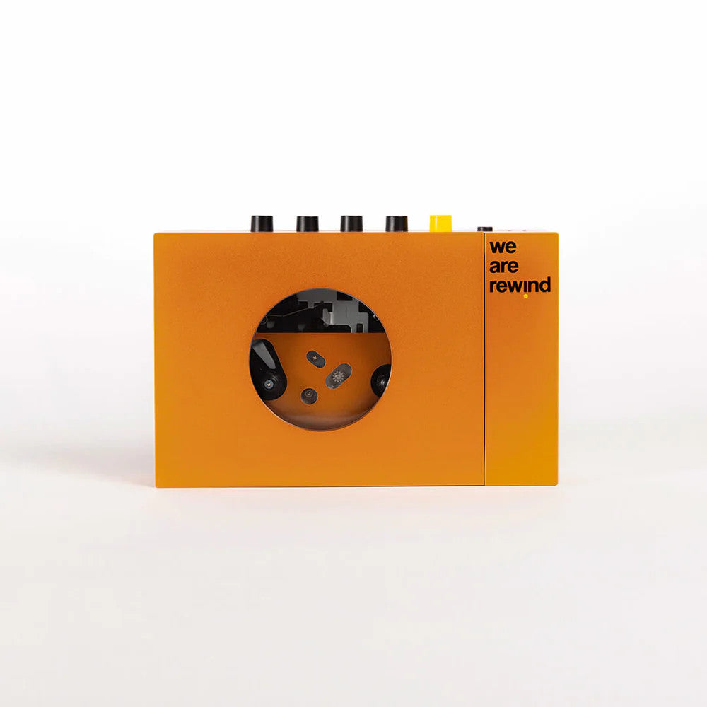 we are rewind BLUETOOTH CASSETTE PLAYER • SERGE(orange)