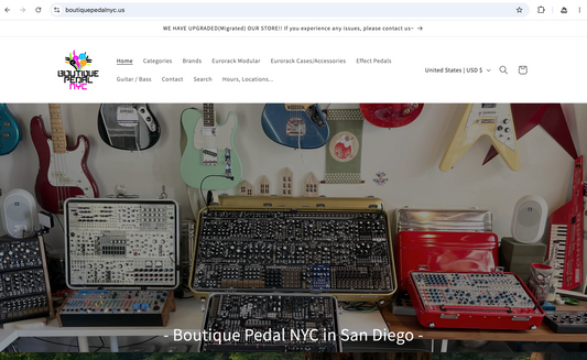 We have upgraded(migrated) our WEBSHOP "boutiquepedalnyc.us"!!!