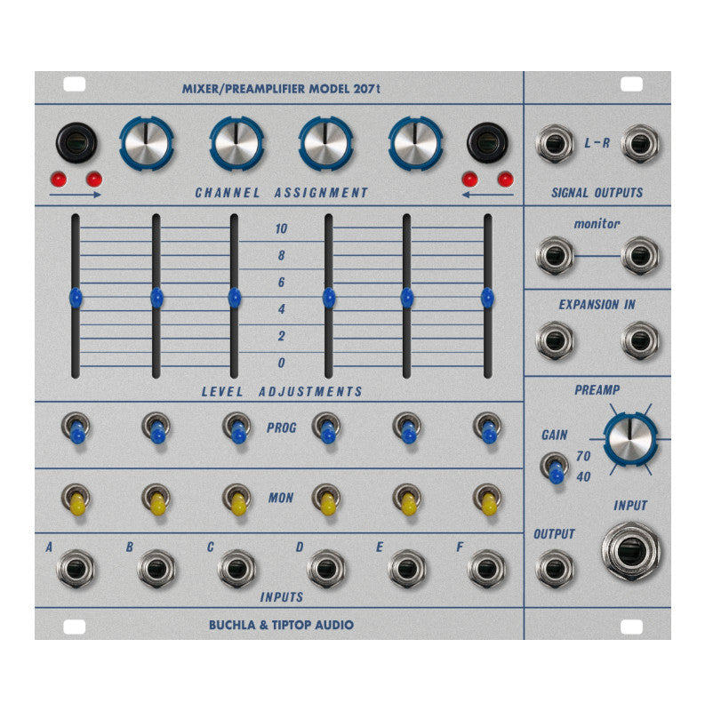 Buchla & Tiptop Audio Mixer/Preamplifier 207t