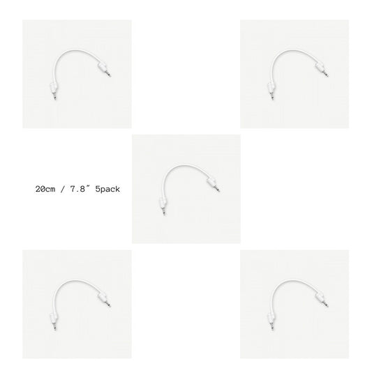 Tiptop Audio Stackcables Patch Cable WHITE 5pack