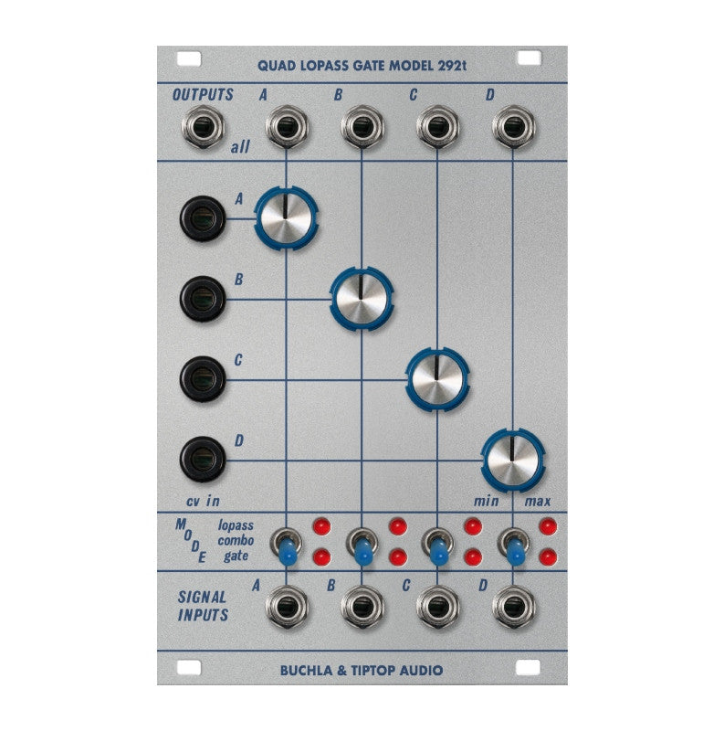 Buchla & Tiptop Audio Quad Lopass Gate Model 292t