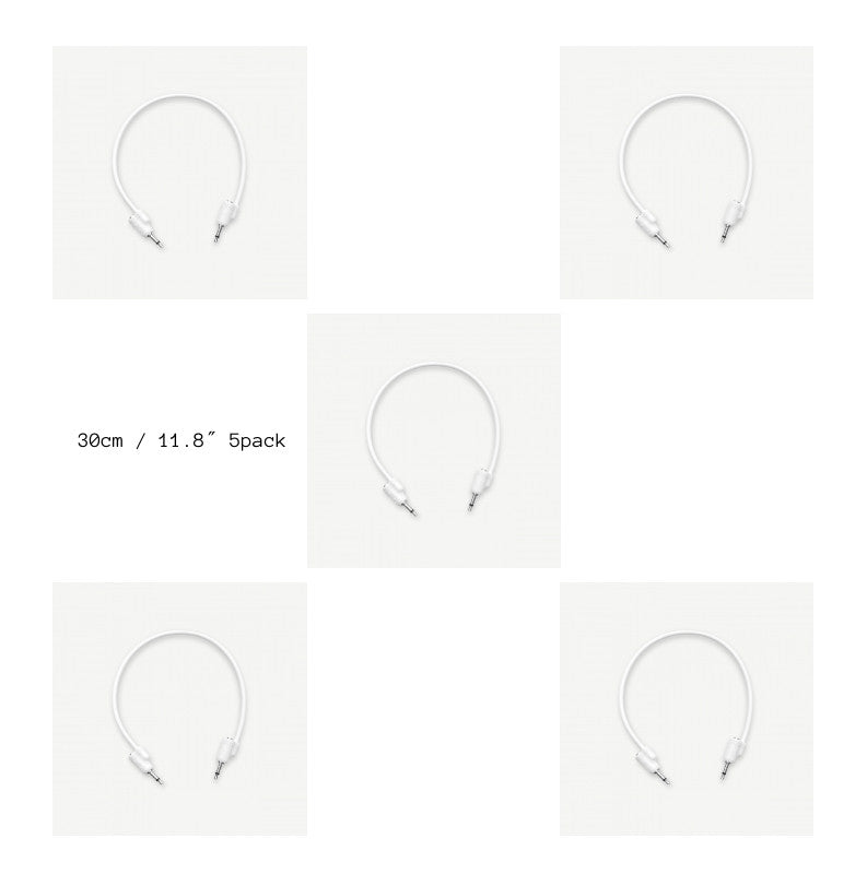 Tiptop Audio Stackcables Patch Cable WHITE 5pack