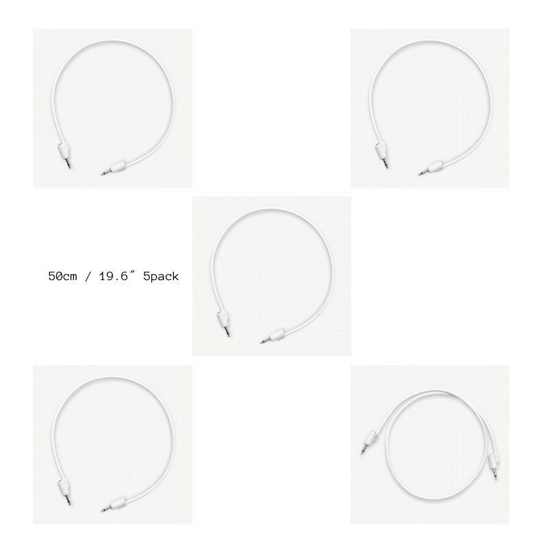 Tiptop Audio Stackcables Patch Cable WHITE 5pack