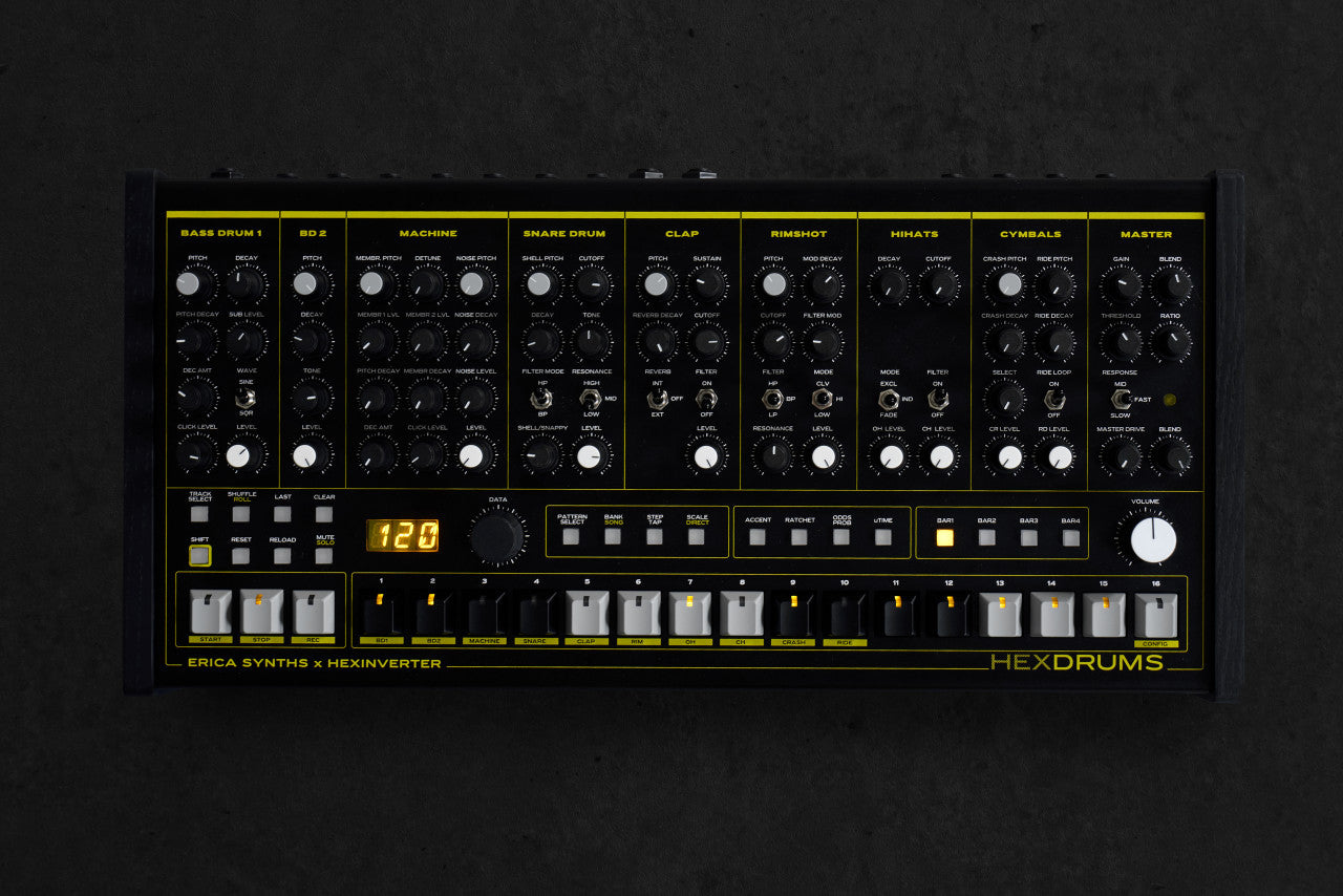 Erica Synths & Hexinverter HEXDRUMS Pre-order