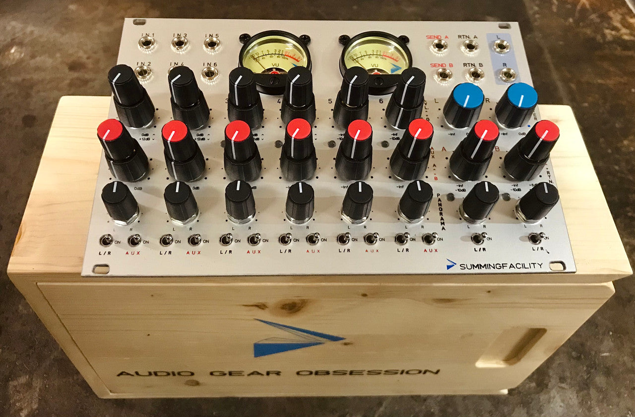 Audio Gear Obsession SUMMINGFACILITY - 6 Channels 2 Buses Stereo Mixer
