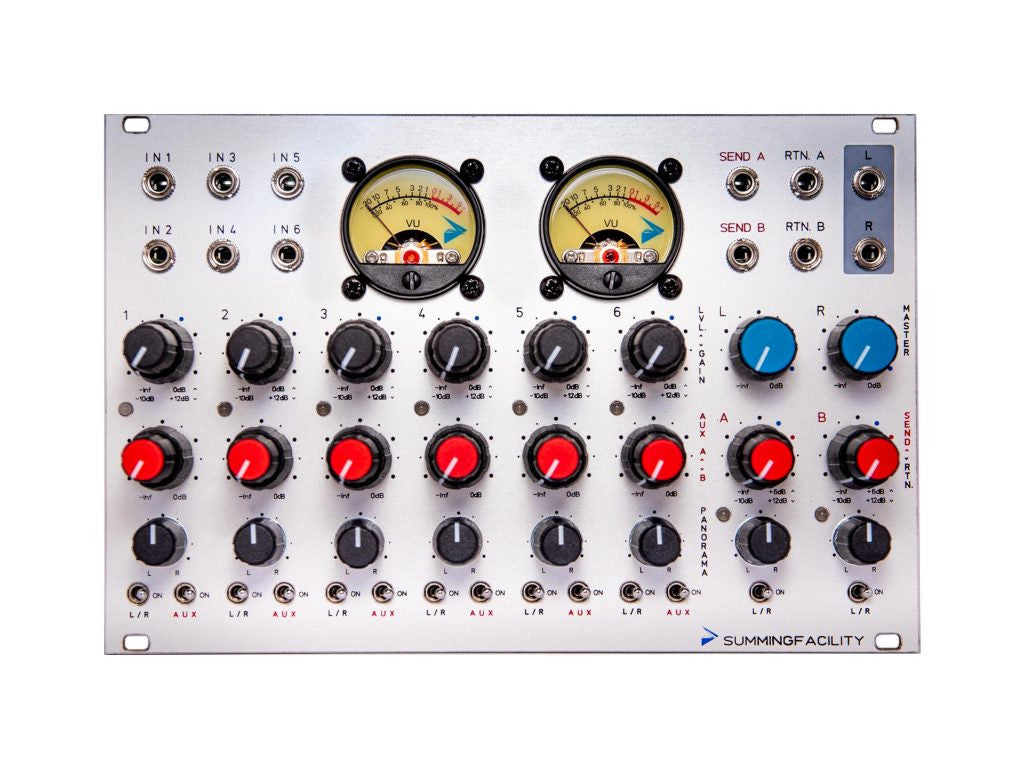 Audio Gear Obsession SUMMINGFACILITY - 6 Channels 2 Buses Stereo Mixer