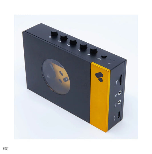 we are rewind BLUETOOTH CASSETTE PLAYER • Amy (Black & Yellow)