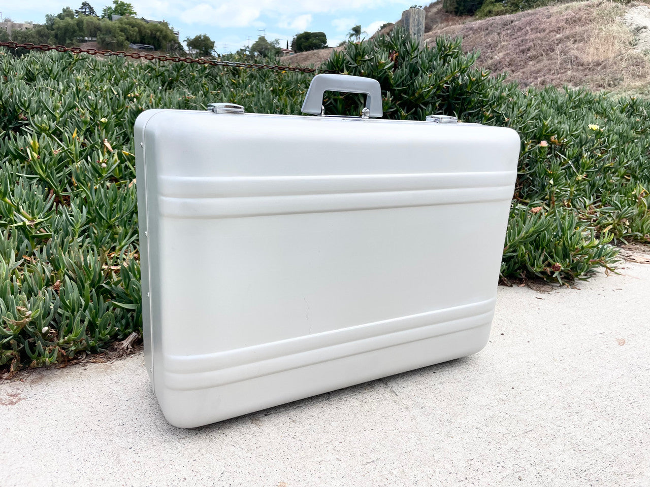 Buchla Tiptop 200t series with BPNYC ZERO Halliburton Eurorack Modular Travel Case SILVER 122hp 9U w/MARF