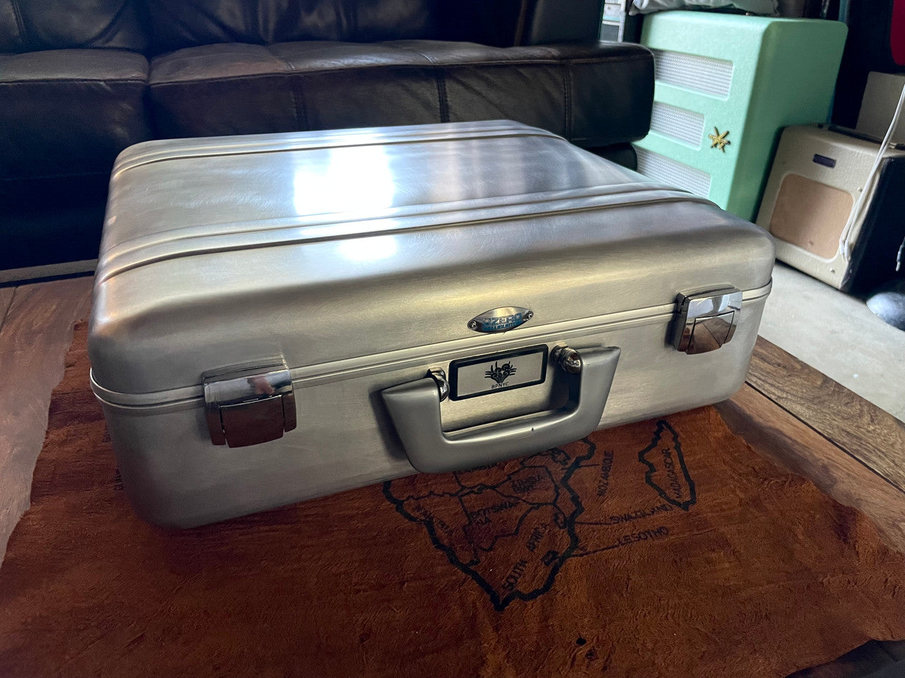Buchla Tiptop 200t series with BPNYC ZERO Halliburton Eurorack Modular Travel Case 82hp 9U Streamlined