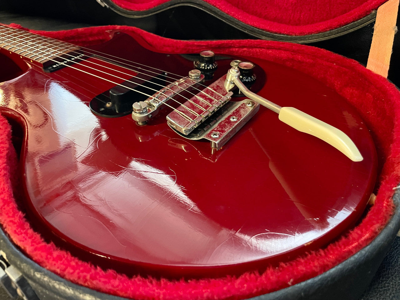 1965 Gibson melody Maker RARE “Ember Red”