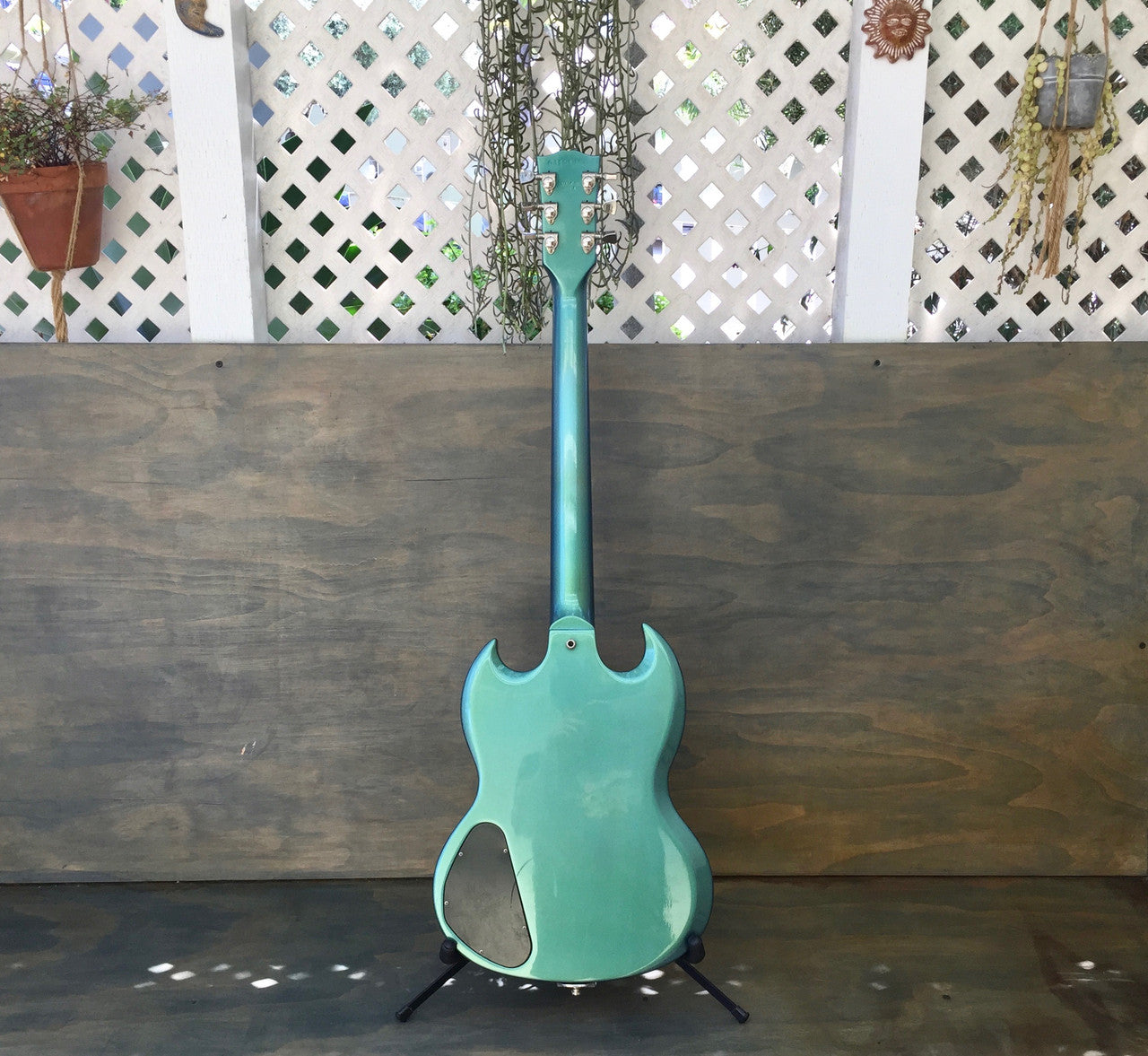 Gibson SG Blue Teal “Flip Flop” w/Bigsby B3 & Towner Down Tension Bar