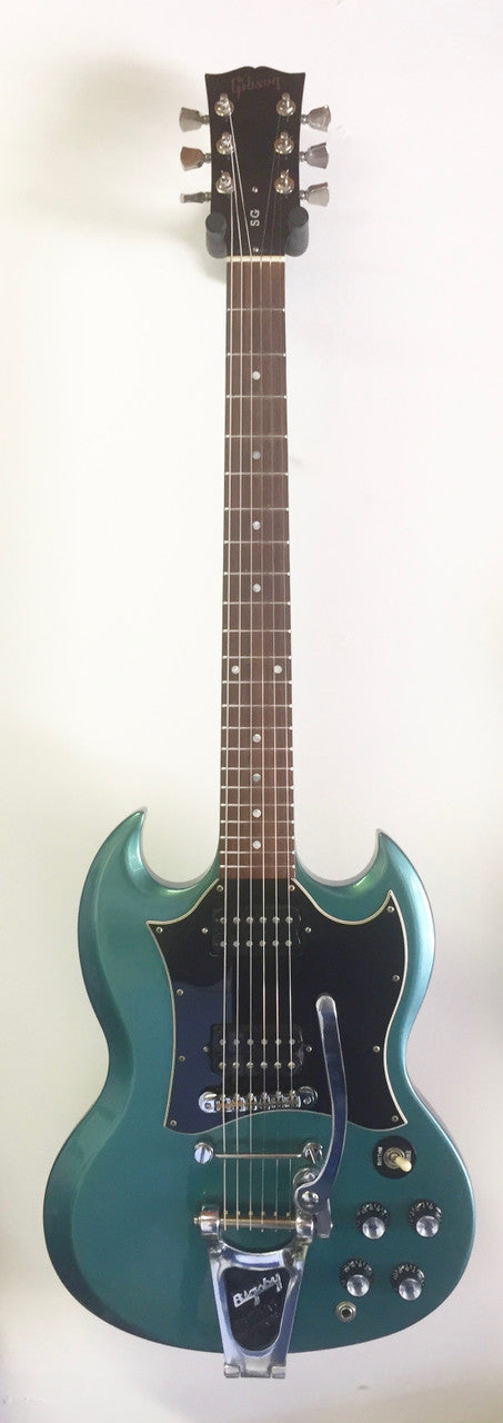 Gibson SG Blue Teal “Flip Flop” w/Bigsby B3 & Towner Down Tension Bar