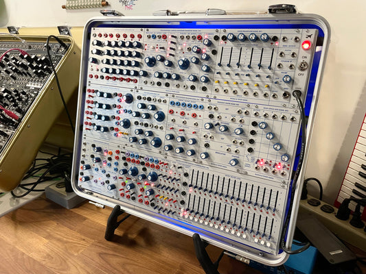 Buchla Tiptop 200t series with BPNYC ZERO Halliburton Eurorack Modular Travel Case 9U #4