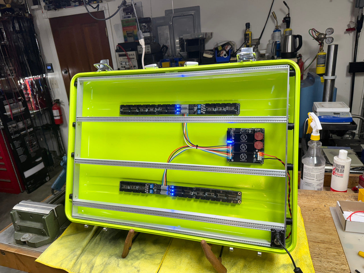 BPNYC ZERO Centurion Elite Eurorack Modular Travel Case 10U 480HP VERDE LIMON (SOLD)