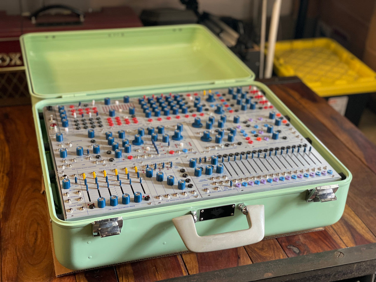 Buchla Tiptop 200t series with BPNYC ZERO Halliburton Eurorack Modular Travel Case 9U #2