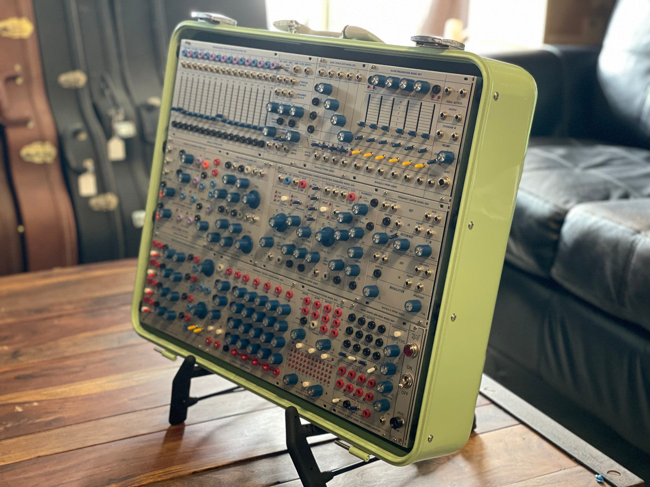 Buchla Tiptop 200t series with BPNYC ZERO Halliburton Eurorack Modular Travel Case 9U #2
