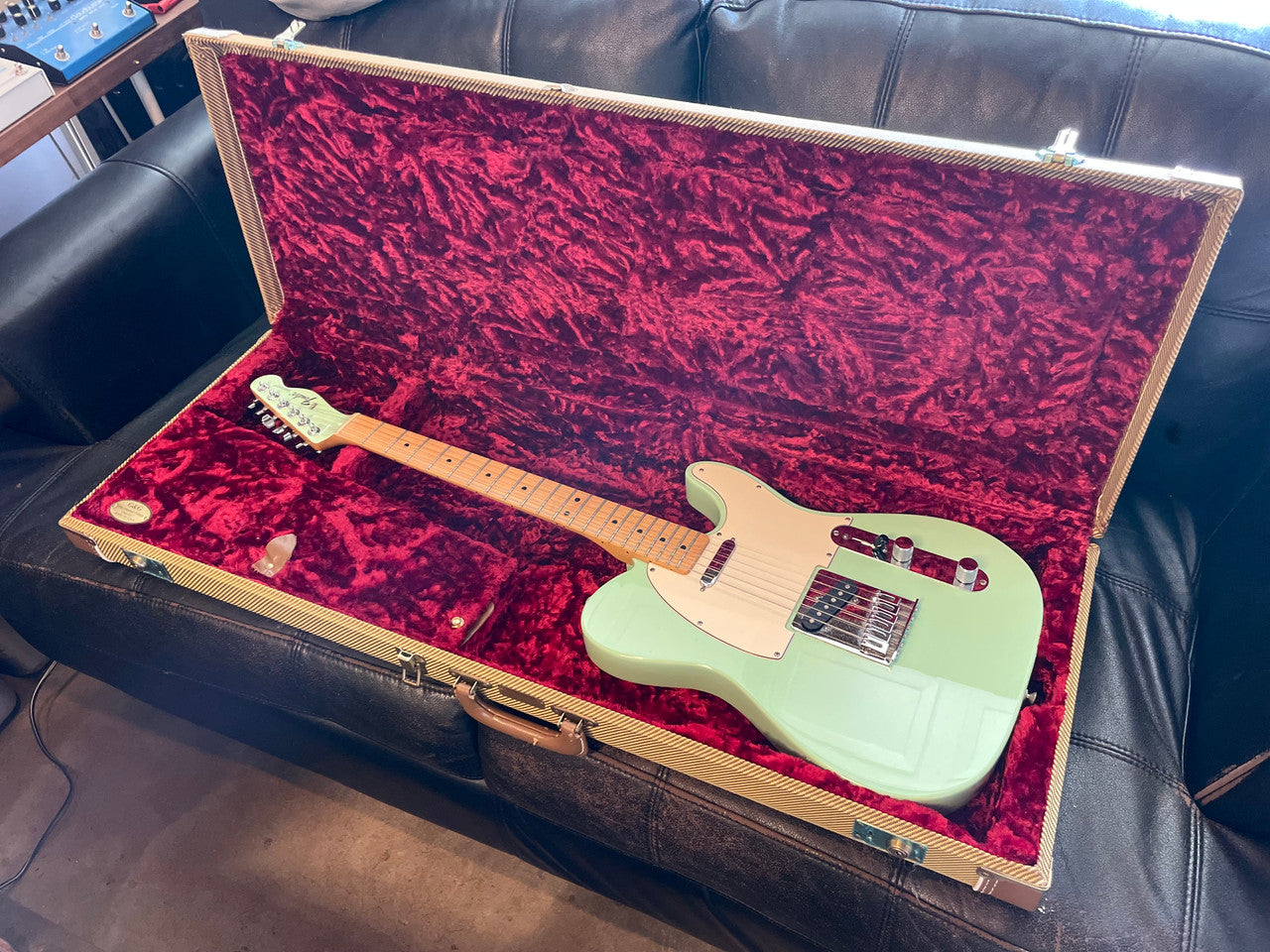 Fender FSR Telecaster Surf green matching headstock w/ matching Fender Blues Jr.