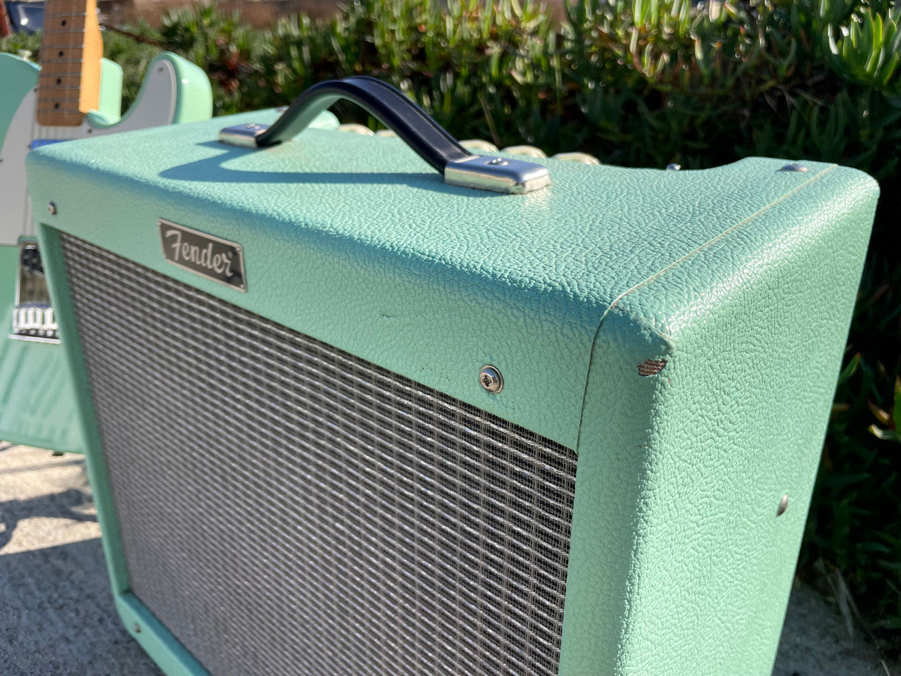 Fender FSR Telecaster Surf green matching headstock w/ matching Fender Blues Jr.