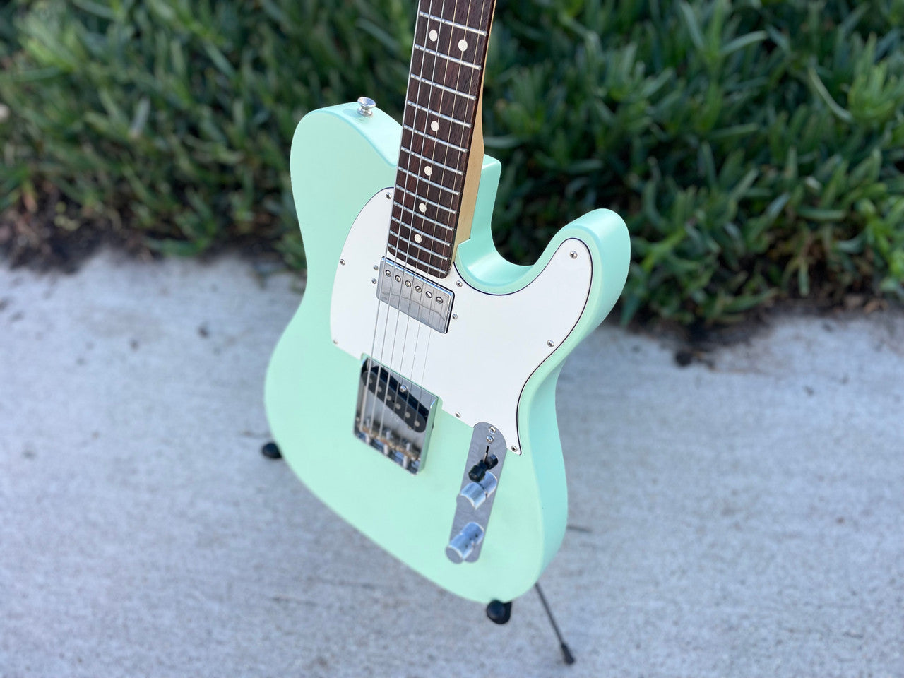 Fender American Performer Telecaster Hum Surf Green 2023