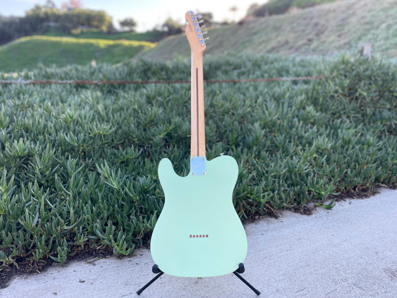 Fender American Performer Telecaster Hum Surf Green 2023