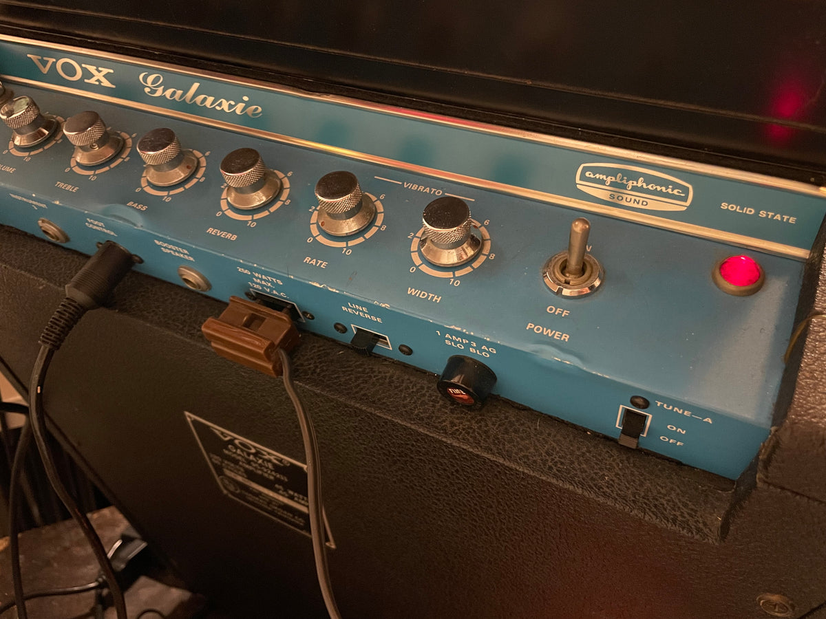 Vox Galaxie Amp 1960s Solid State - Complete w/Lamp, Footswitch & new 3-Prong Plug