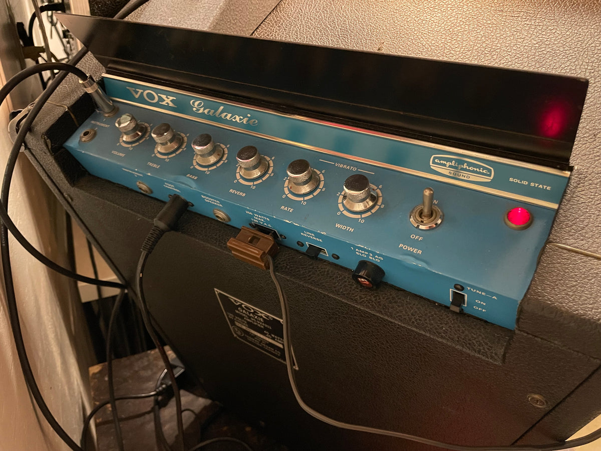 Vox Galaxie Amp 1960s Solid State - Complete w/Lamp, Footswitch & new 3-Prong Plug