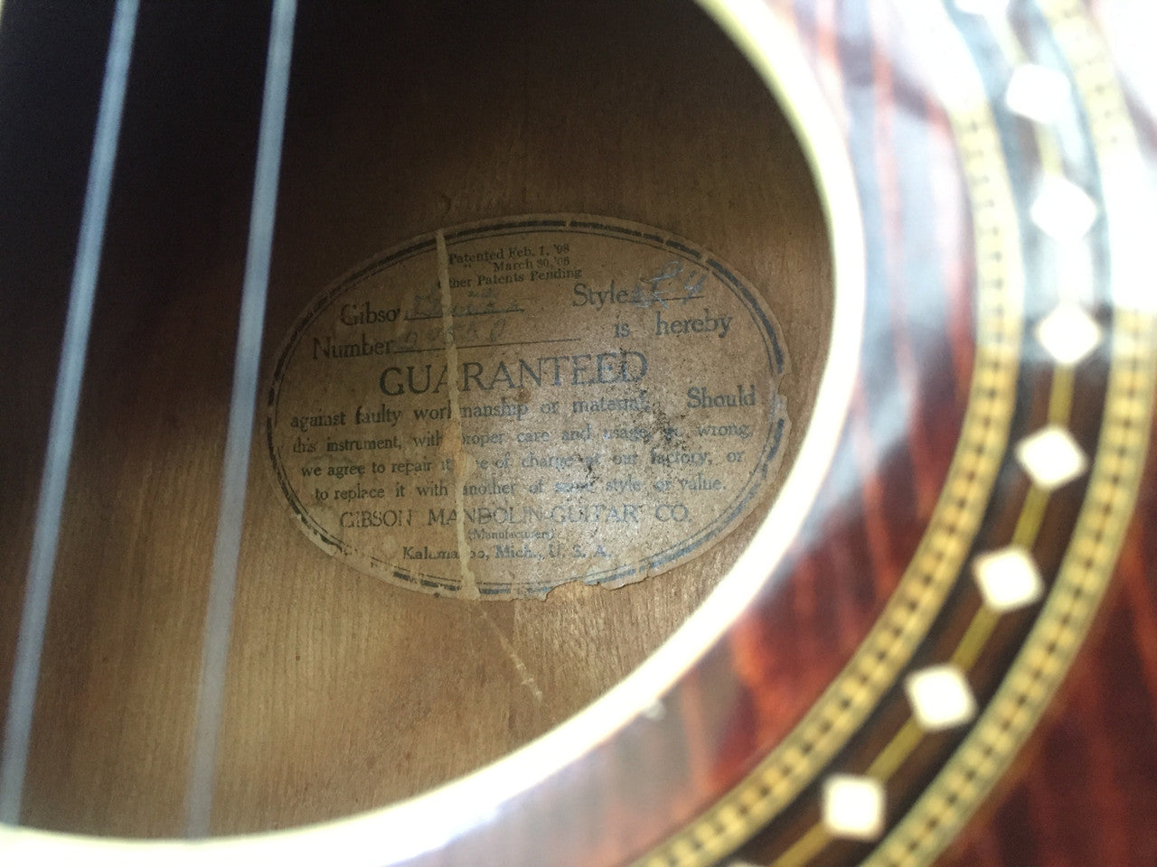 1915  Gibson L4