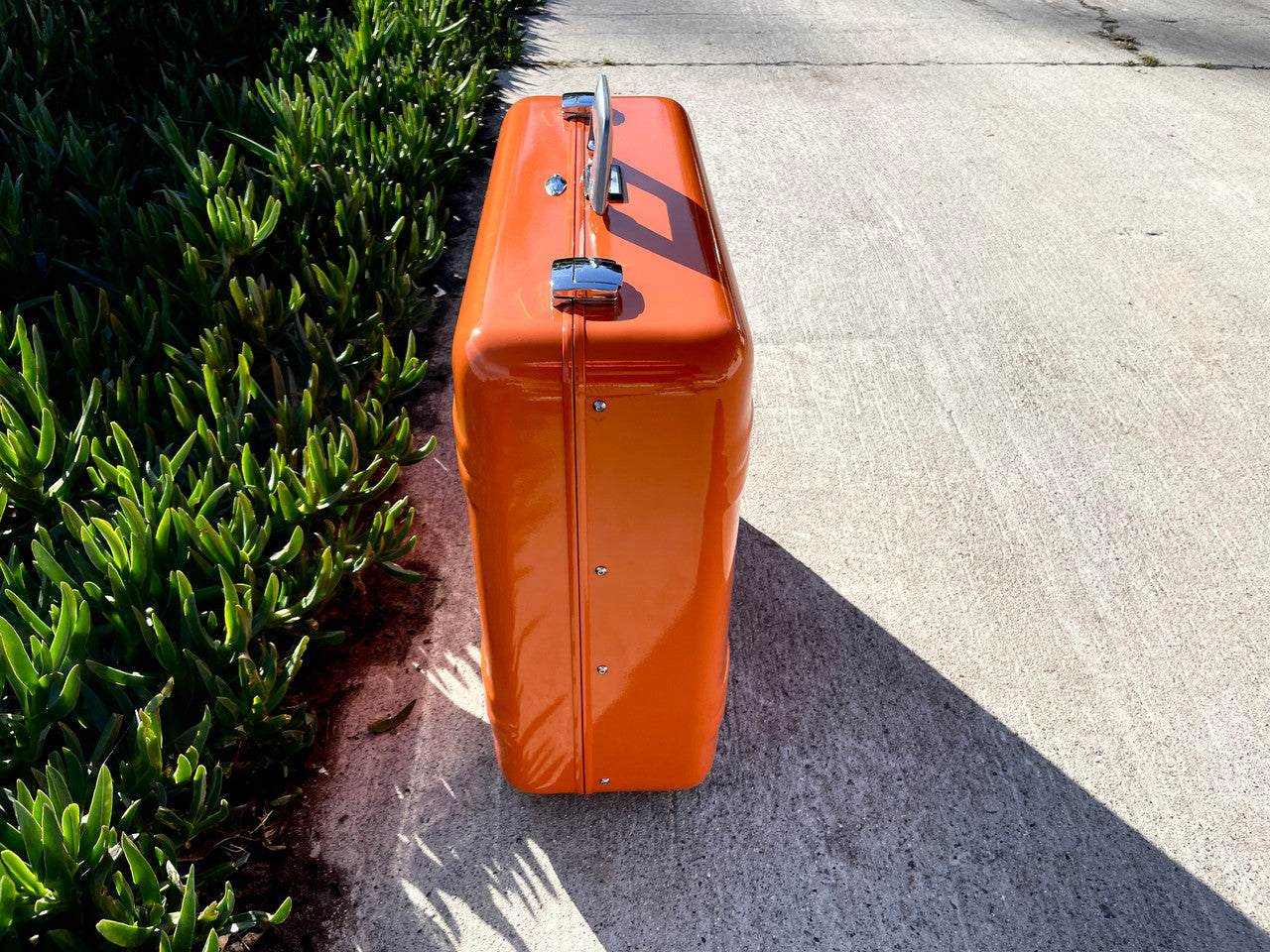 Buchla Tiptop 200t series with BPNYC ZERO Halliburton Eurorack Modular Travel Case 9U #3 ORANGE Pre-Order