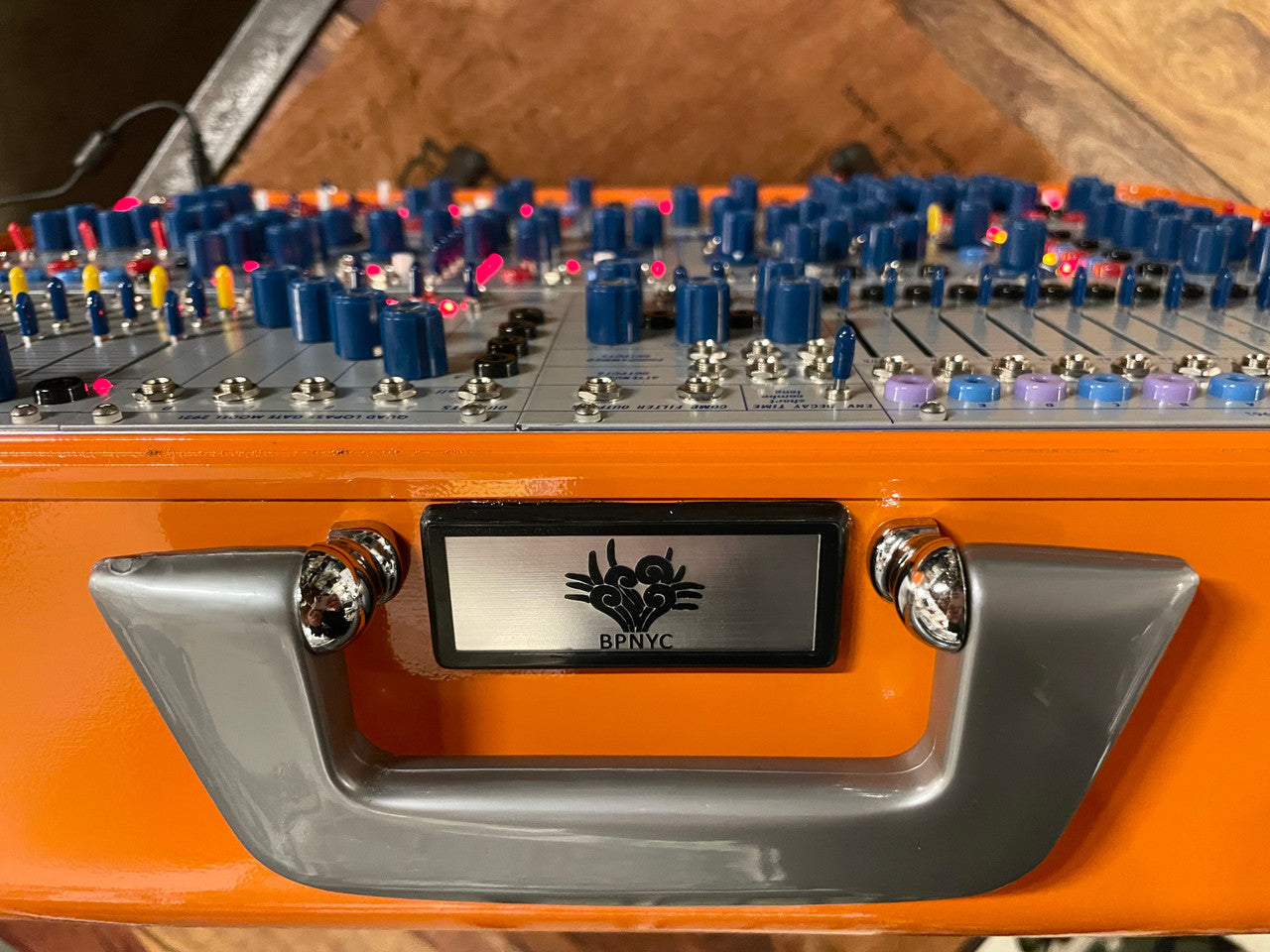 Buchla Tiptop 200t series with BPNYC ZERO Halliburton Eurorack Modular Travel Case 9U #3 ORANGE Pre-Order