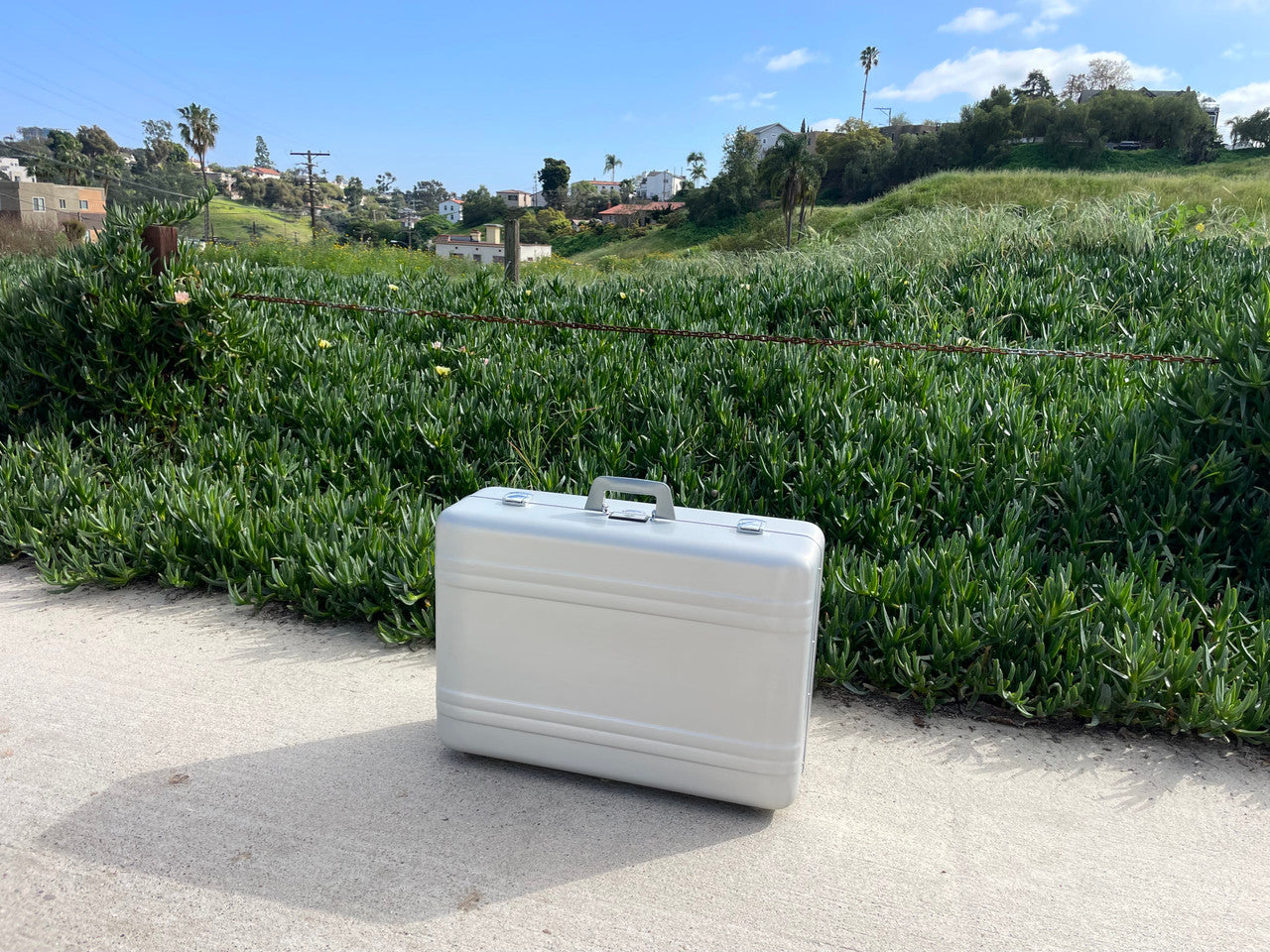 Buchla Tiptop 200t series with BPNYC ZERO Halliburton Eurorack Modular Travel Case SILVER 122hp 9U