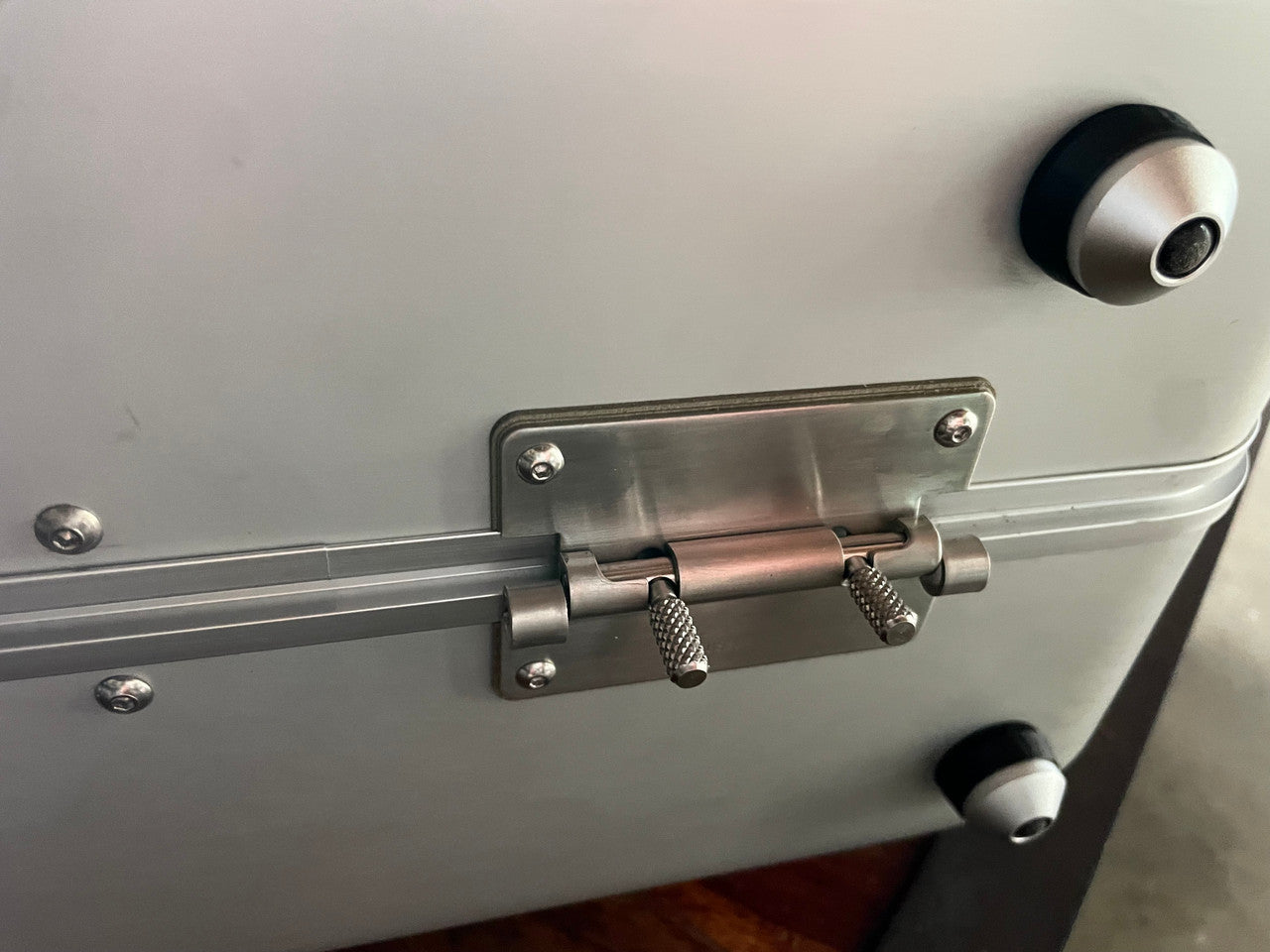 Buchla Tiptop 200t series with BPNYC ZERO Halliburton Eurorack Modular Travel Case SILVER 122hp 9U