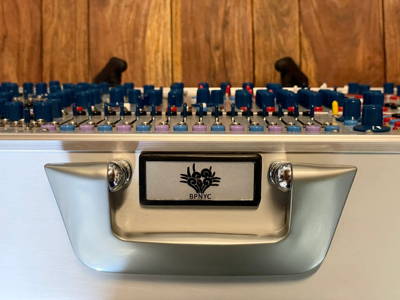 Buchla Tiptop 200t series with BPNYC ZERO Halliburton Eurorack Modular Travel Case SILVER 122hp 9U