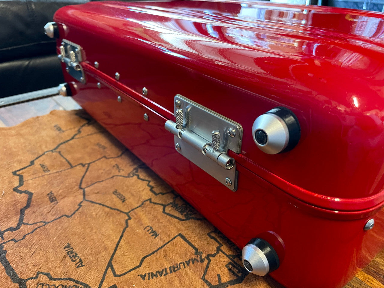 Buchla Tiptop 200t series with BPNYC ZERO Halliburton Eurorack Modular Travel Case 7U "REDRUM" Pre-Order
