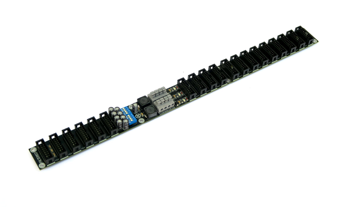 Konstant Lab Filtered Bus Board #2 for Eurorack power distribution(Straight)