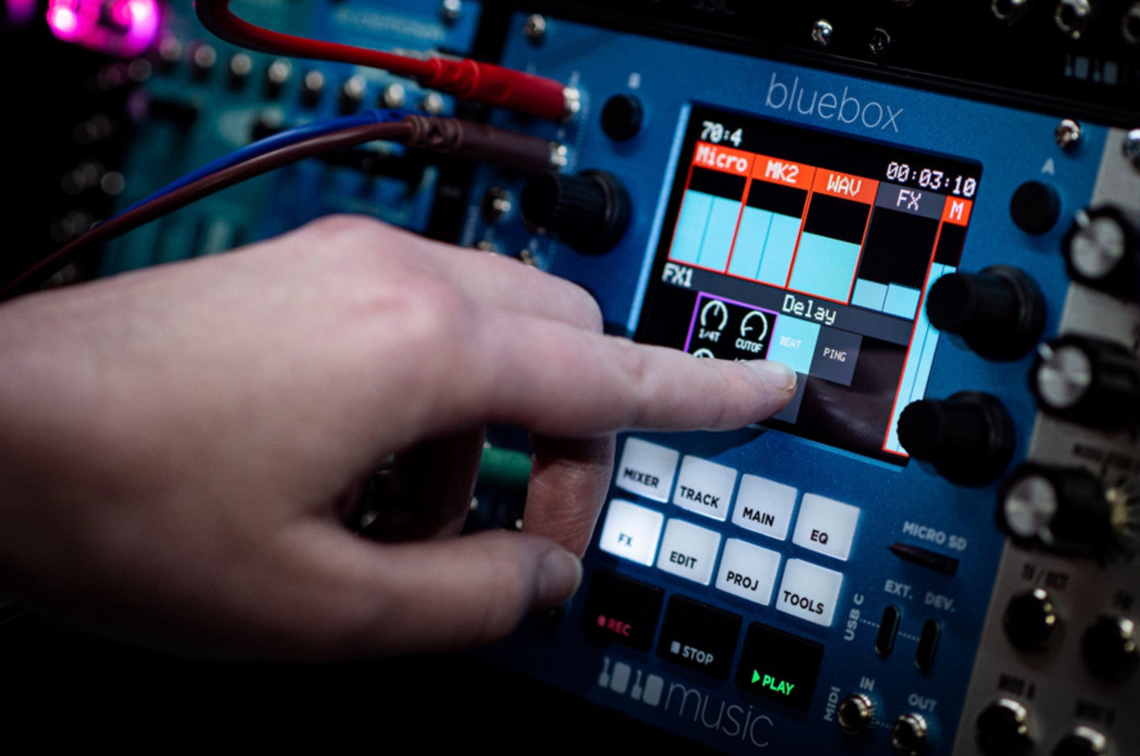 1010MUSIC Bluebox for Eurorack – Compact Digital Mixer/Recorder Pre-Order