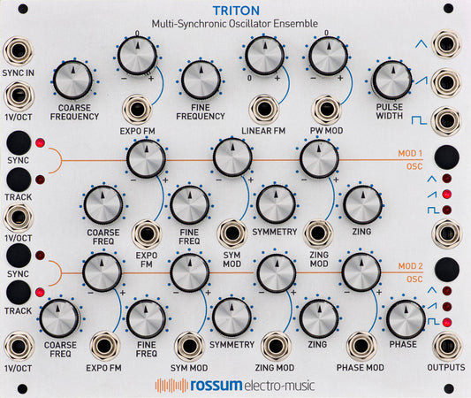Rossum TRITON (formerly known as TRIDENT)- Multi-Synchronic Triple Analog Oscillator Ensemble Pre-Order