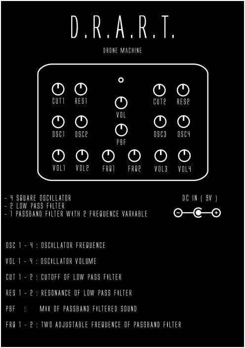 EXAGONAL ROOMS   D.R.A.R.T. - ANALOG DRONE MACHINE Pre-Order