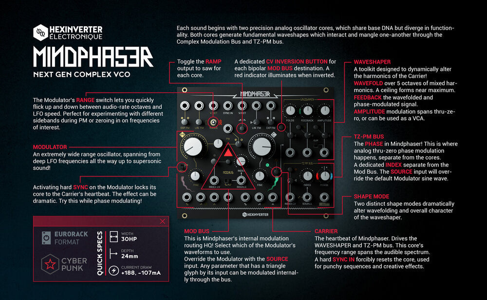 Hexinverter Électronique MINDPHASER Pre-Order