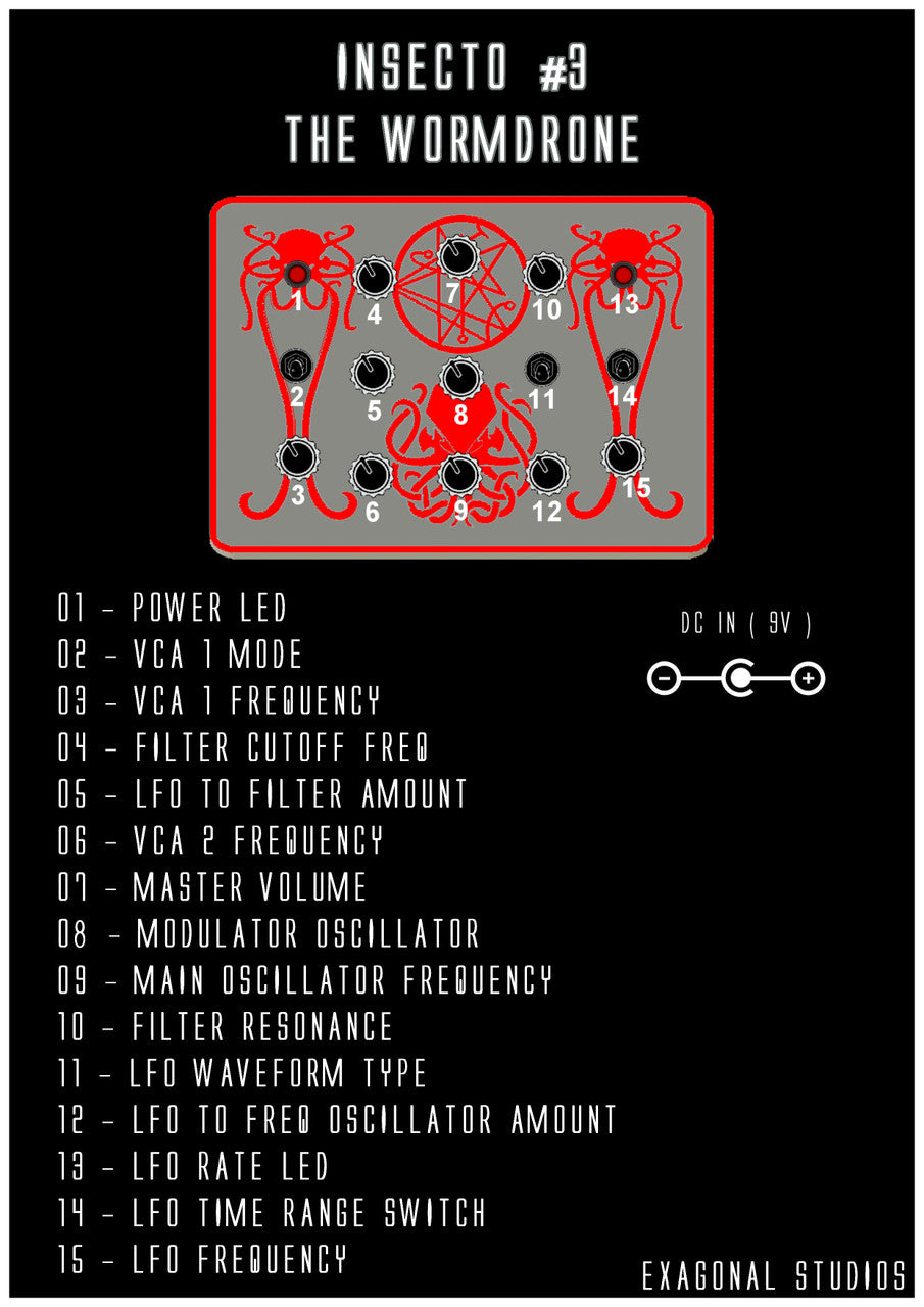 EXAGONAL ROOMS INSECTO #3 - THE WORMDRONE Pre-Order