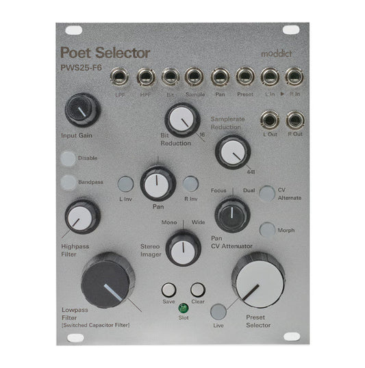 moddict Poet Selector   [Stereo processor + Classic Sampler Filter]
