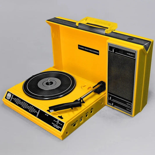 Third Man Records x Crosley Spinnerette Turntable Yellow CR6016A - MINT Open Box (Complete)