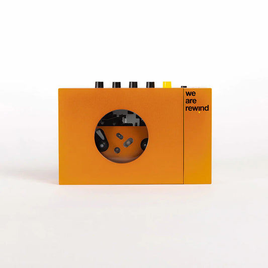 we are rewind BLUETOOTH CASSETTE PLAYER • SERGE(orange)